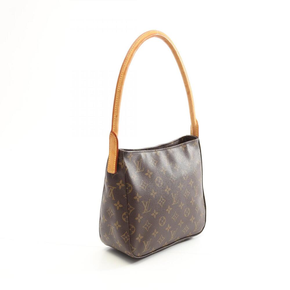 Louis Vuitton Monogram Brown Looping Canvas Bag Leather Shoulder - Picture 2 of 9